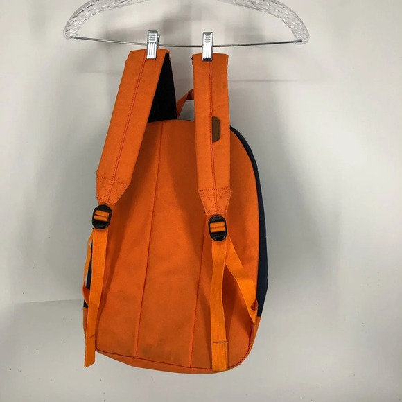 Distressed Herschel Supply backpack blue orange - Picture 3 of 6